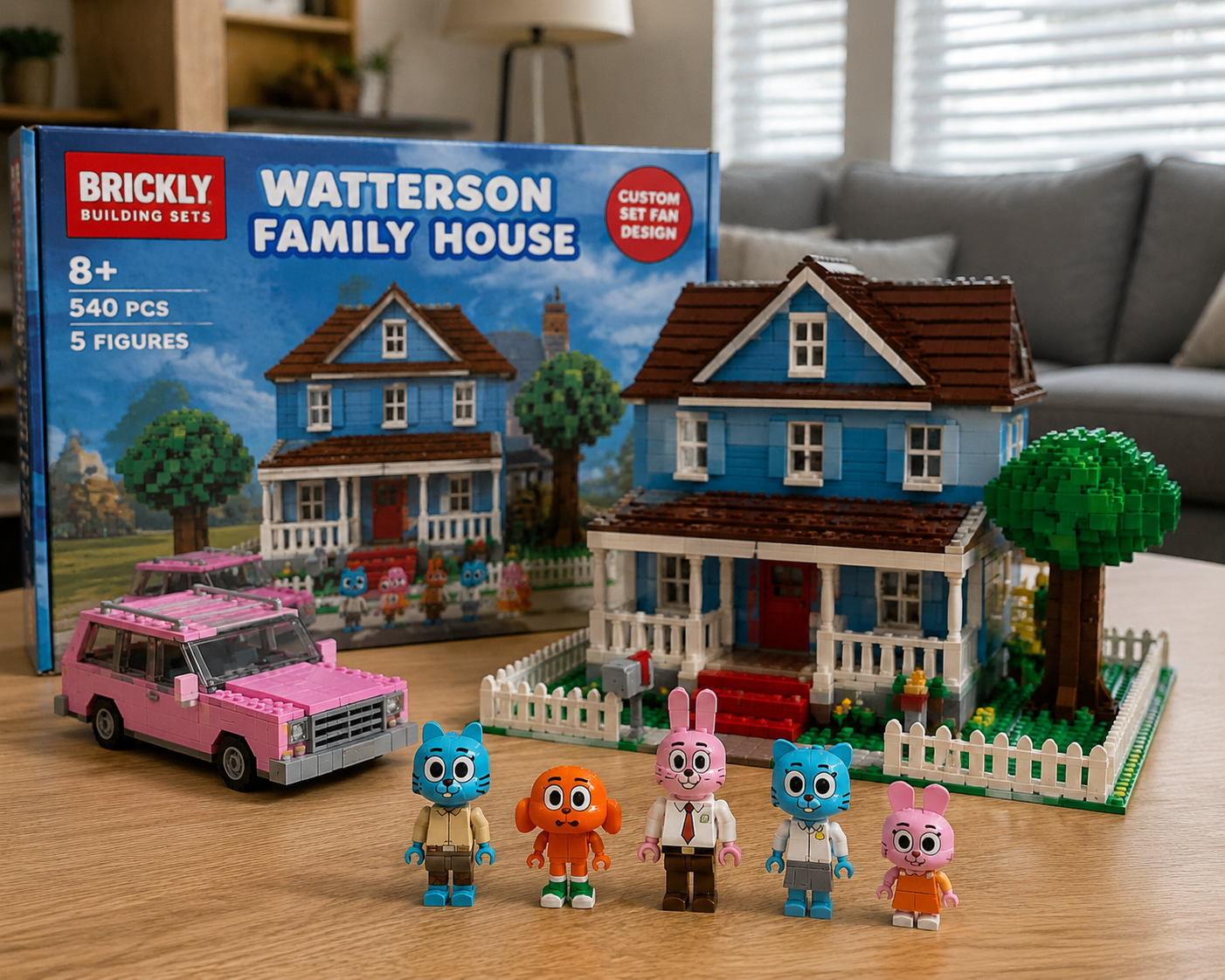 Custom Building Block Set Photography - 墨图 AI 生成