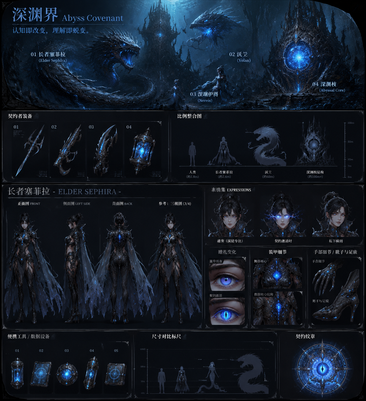 科幻概念艺术与角色设定集 - 墨图 AI 生成