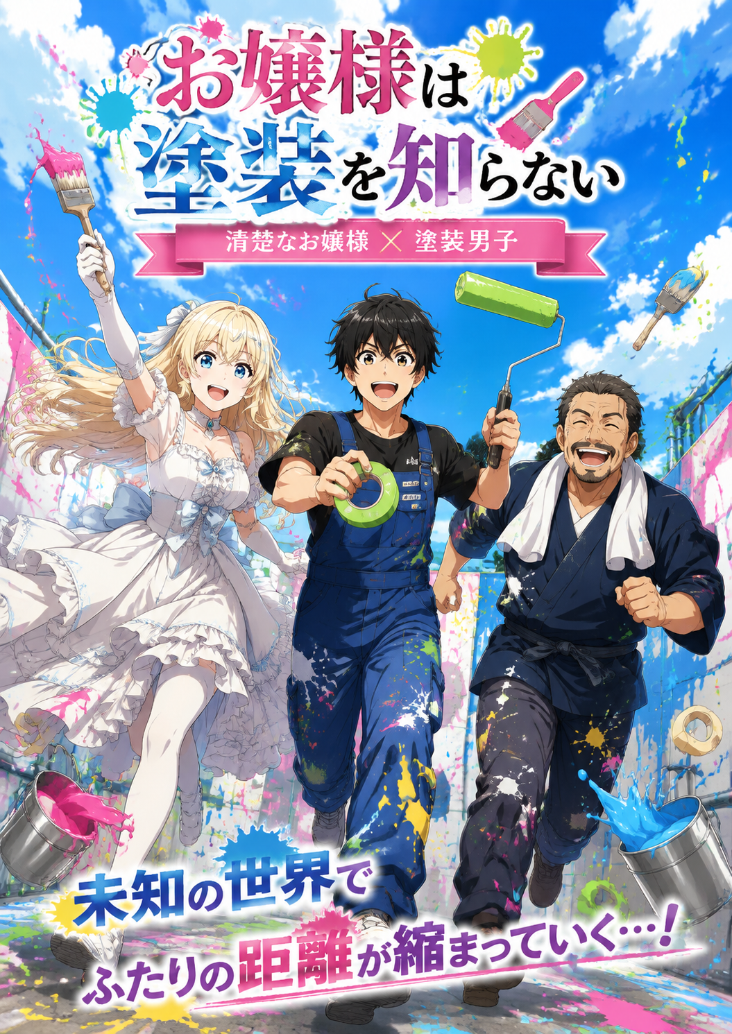 Anime Light Novel Cover with Painters - 墨图 AI 生成