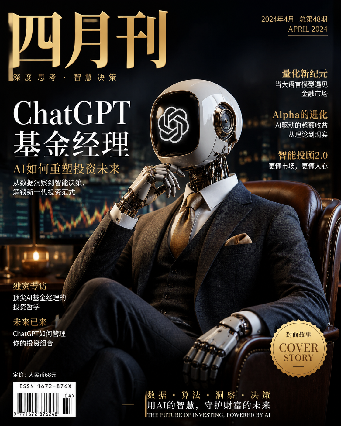 奢华杂志封面提示词 - 墨图 AI 生成