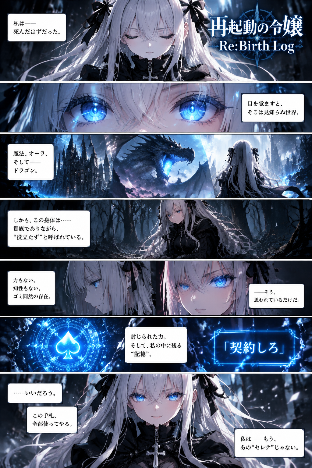 暗黑奇幻漫画页面生成器 - 墨图 AI 生成