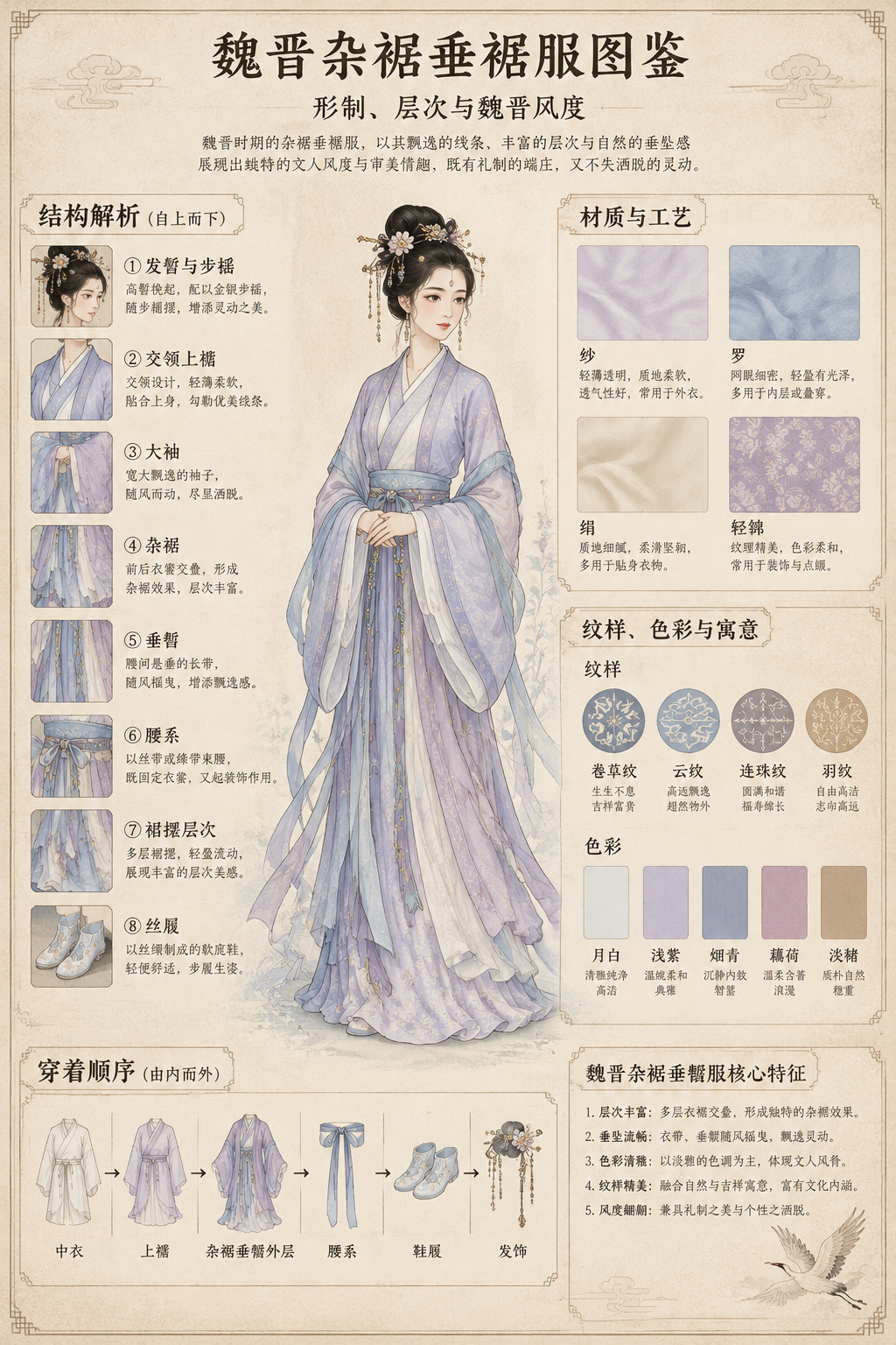 Traditional Clothing Infographic Guide - 墨图 AI 生成