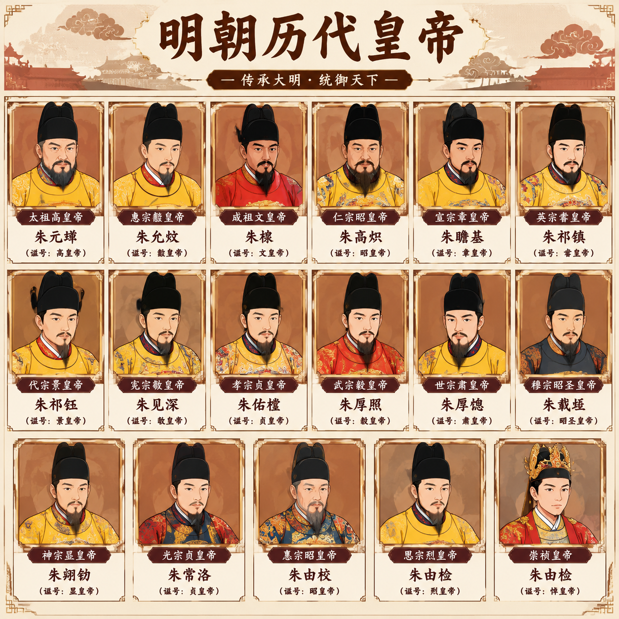 历史皇帝肖像生成 - 墨图 AI 生成