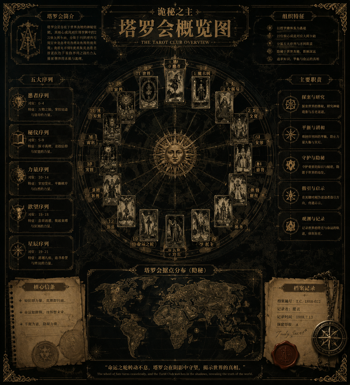Occult Tarot Club 地图 - 墨图 AI 生成