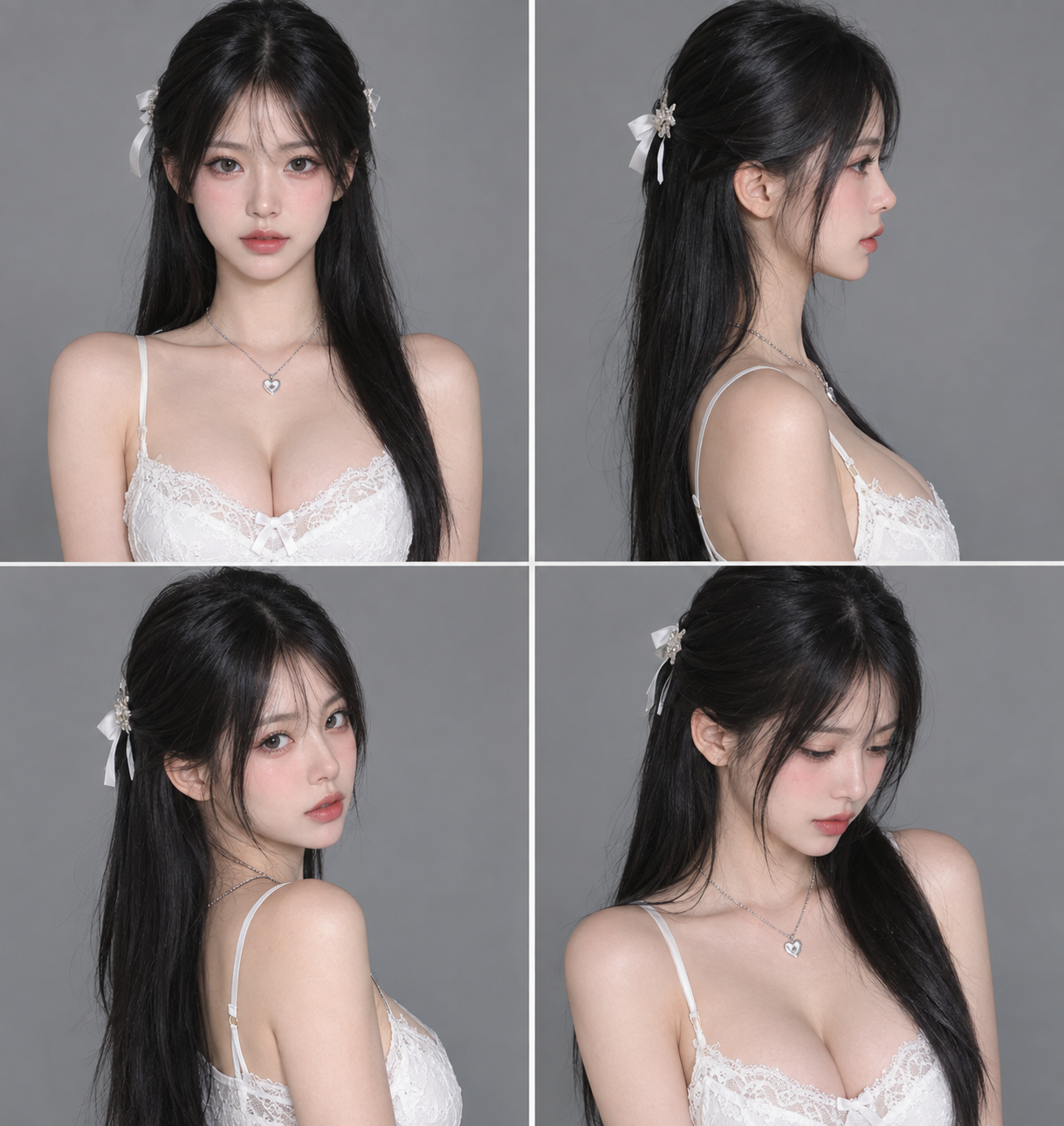 多角度工作室角色设定图 - 墨图 AI 生成