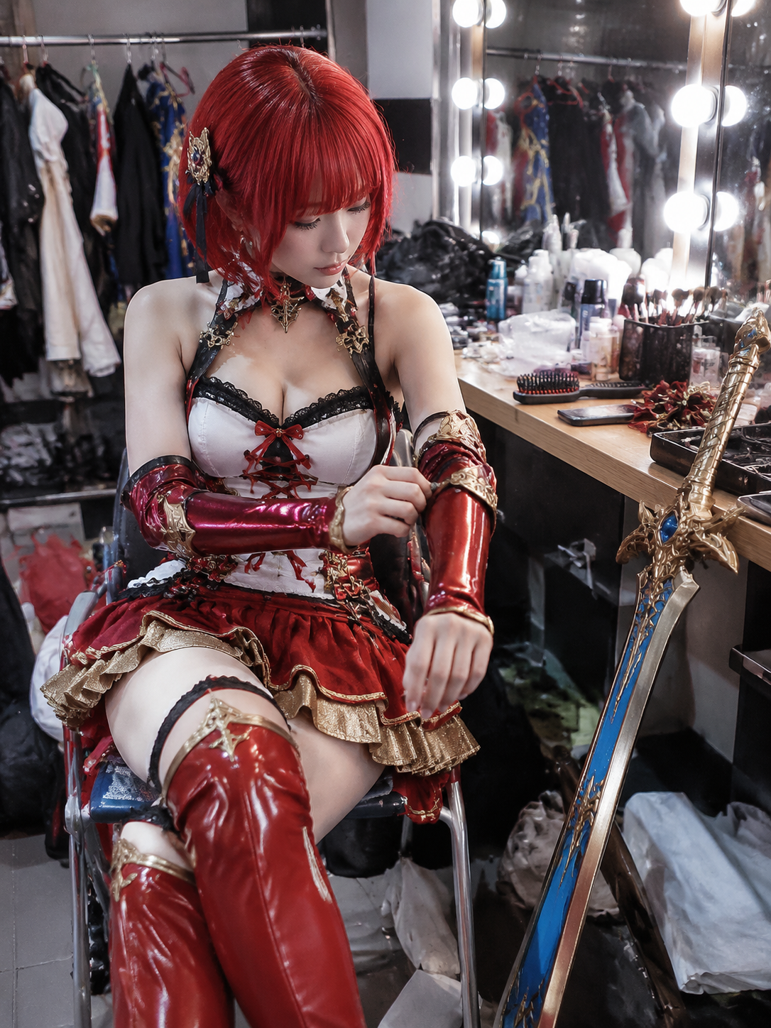 后台 Cosplayer 肖像 - 墨图 AI 生成