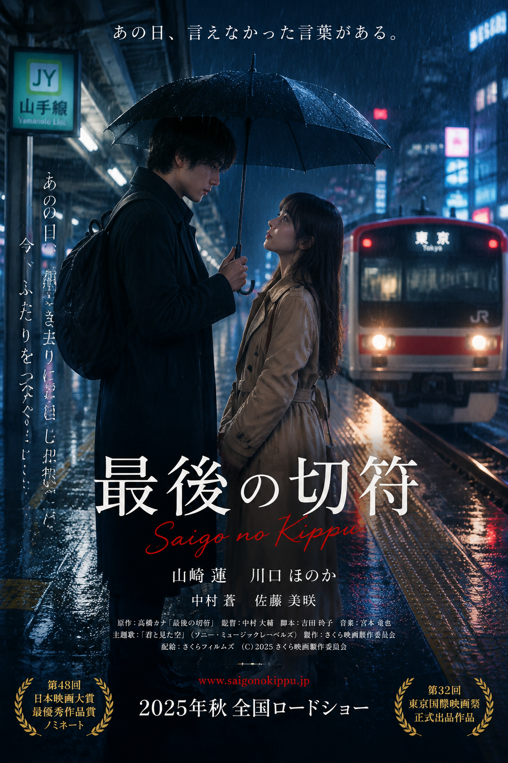 Cinematic Japanese Romance Movie Poster - 墨图 AI 生成
