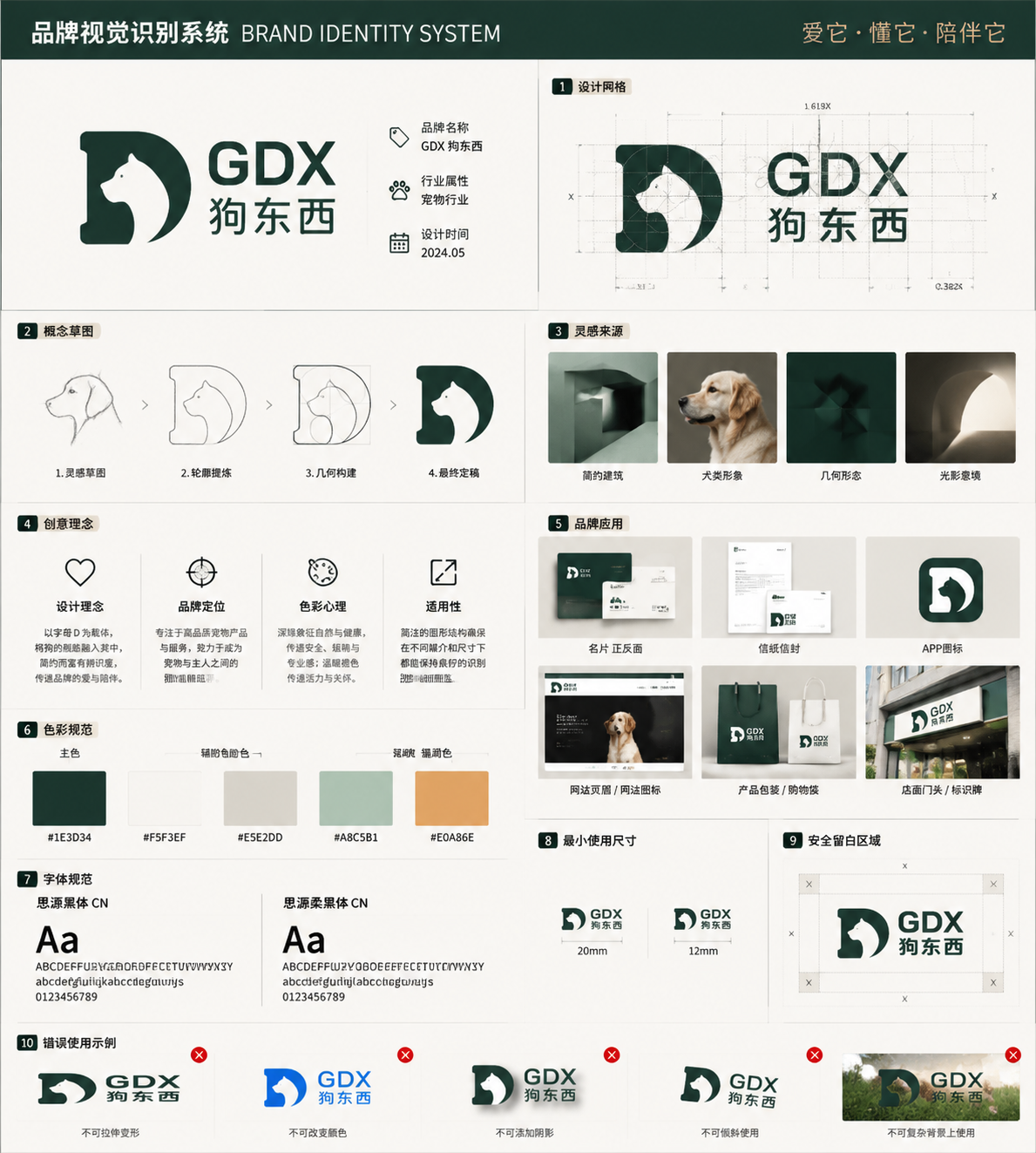 Brand Identity System Board - 墨图 AI 生成