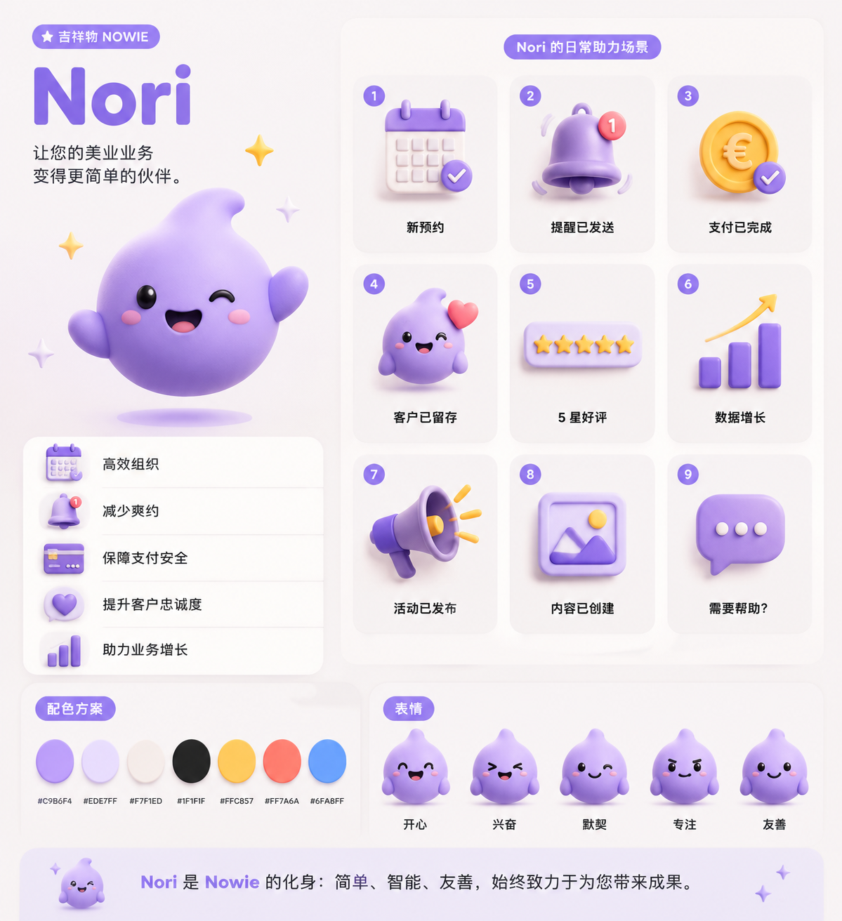 3D SaaS 吉祥物品牌指南 - 墨图 AI 生成