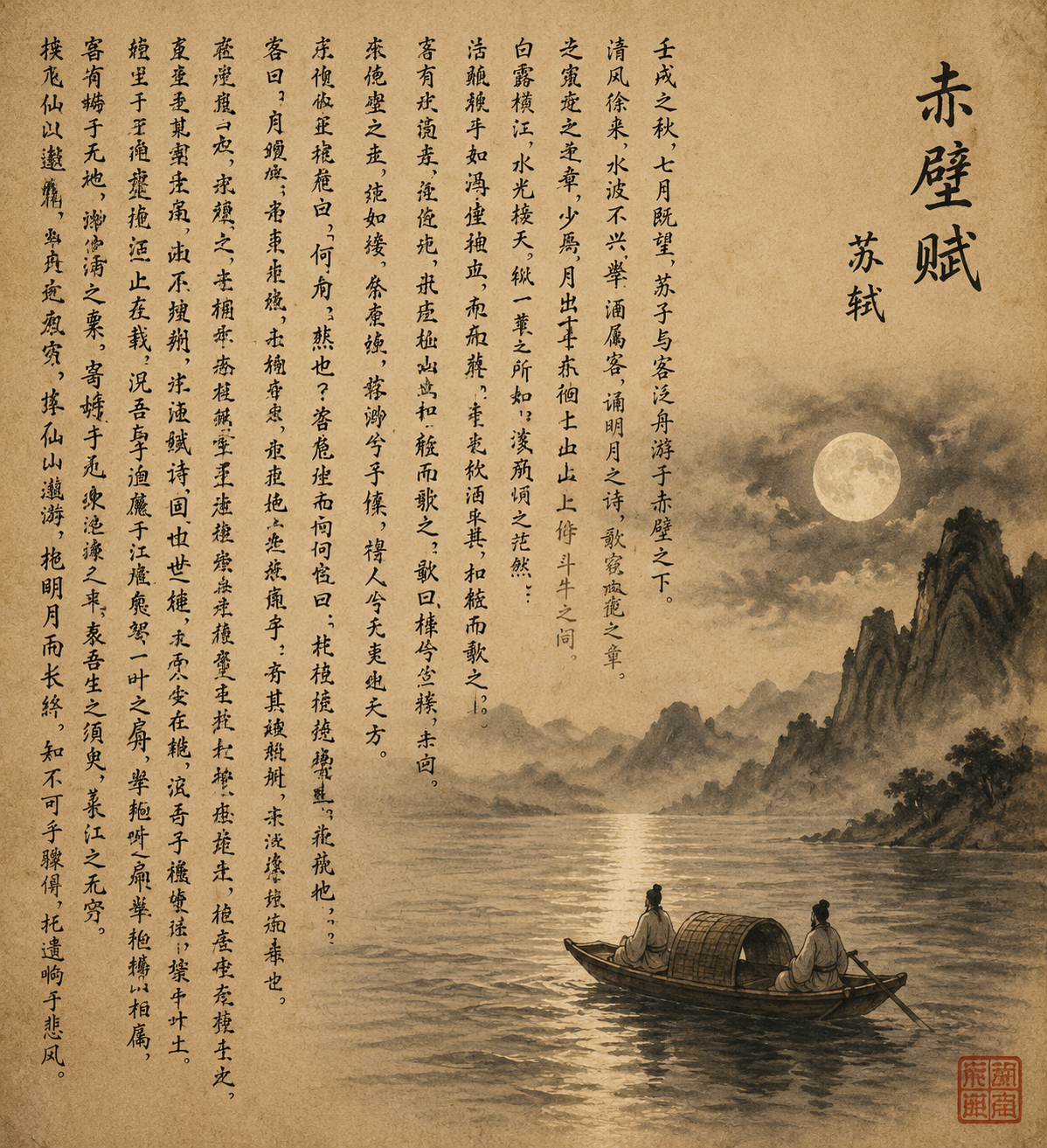 中国传统书法与水墨画 - 墨图 AI 生成
