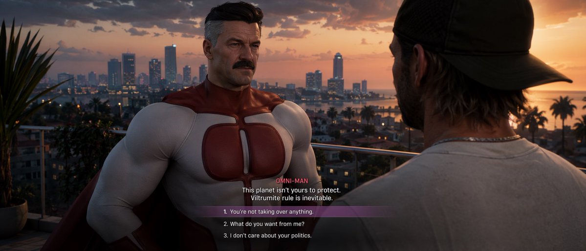 GTA 风格对话截图 - AI 生成效果图