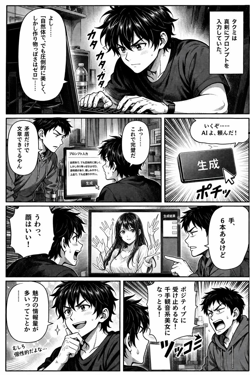 AI 绘画漫画页面 - AI 生成效果图