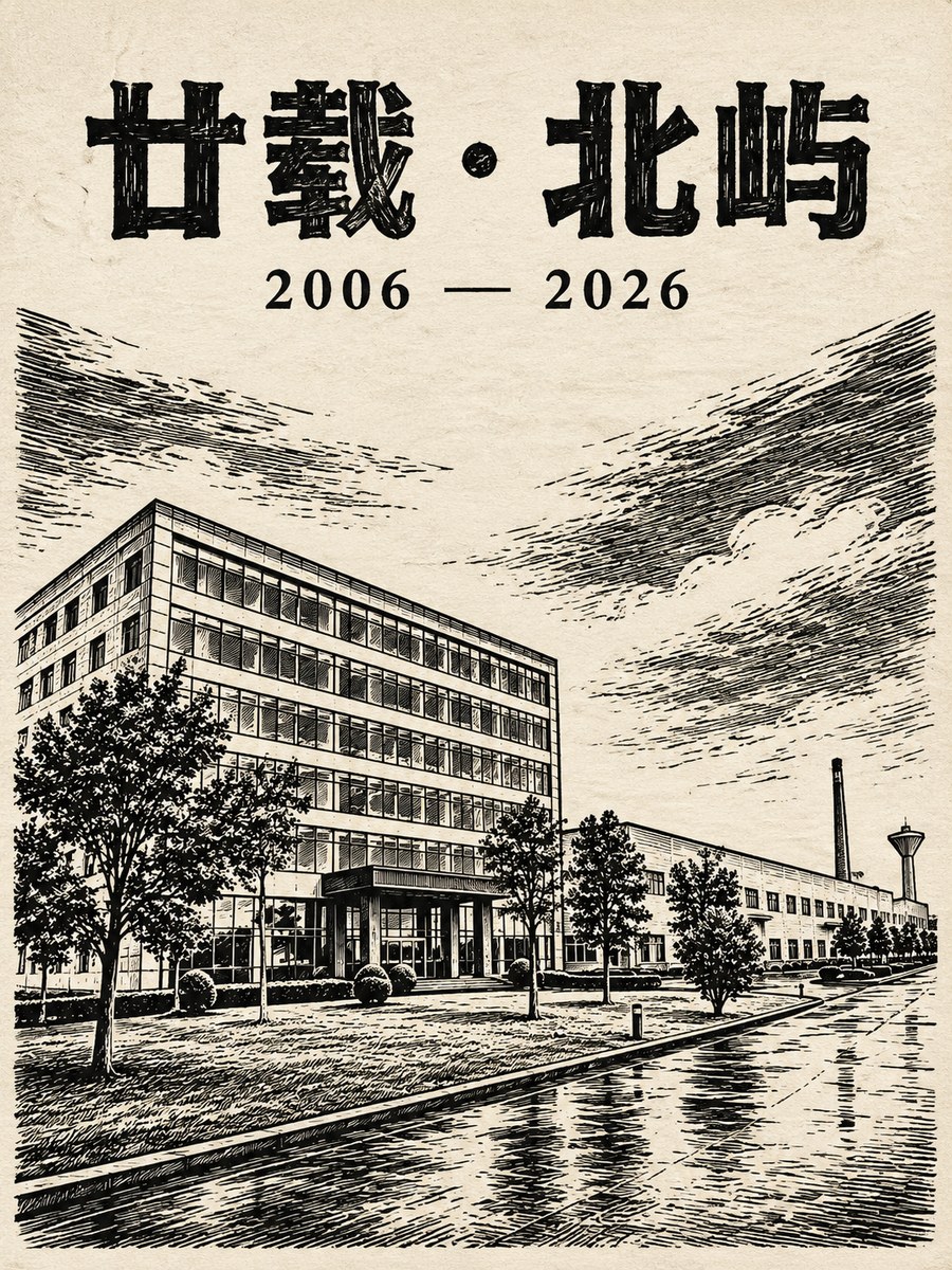 企业海报 · 黑白木刻版画(周年纪念 / 企业史) - AI 生成效果图