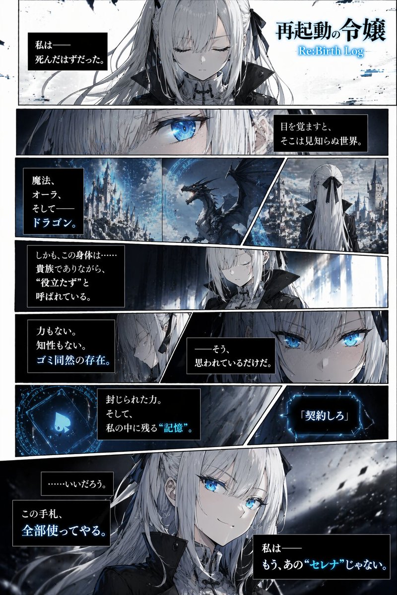 暗黑奇幻漫画页面生成器 - AI 生成效果图