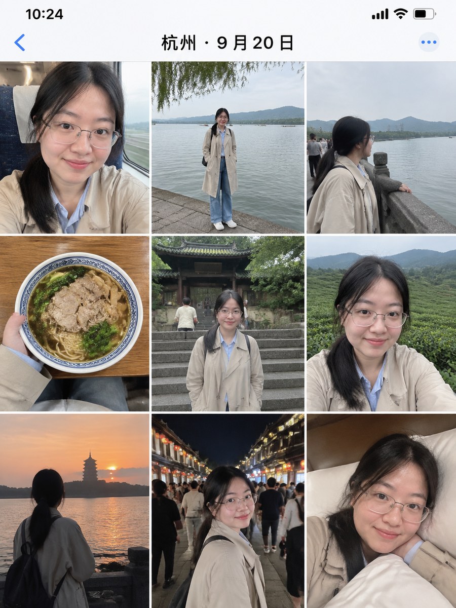 一天的相册 · 旅行的一天 - AI 生成效果图