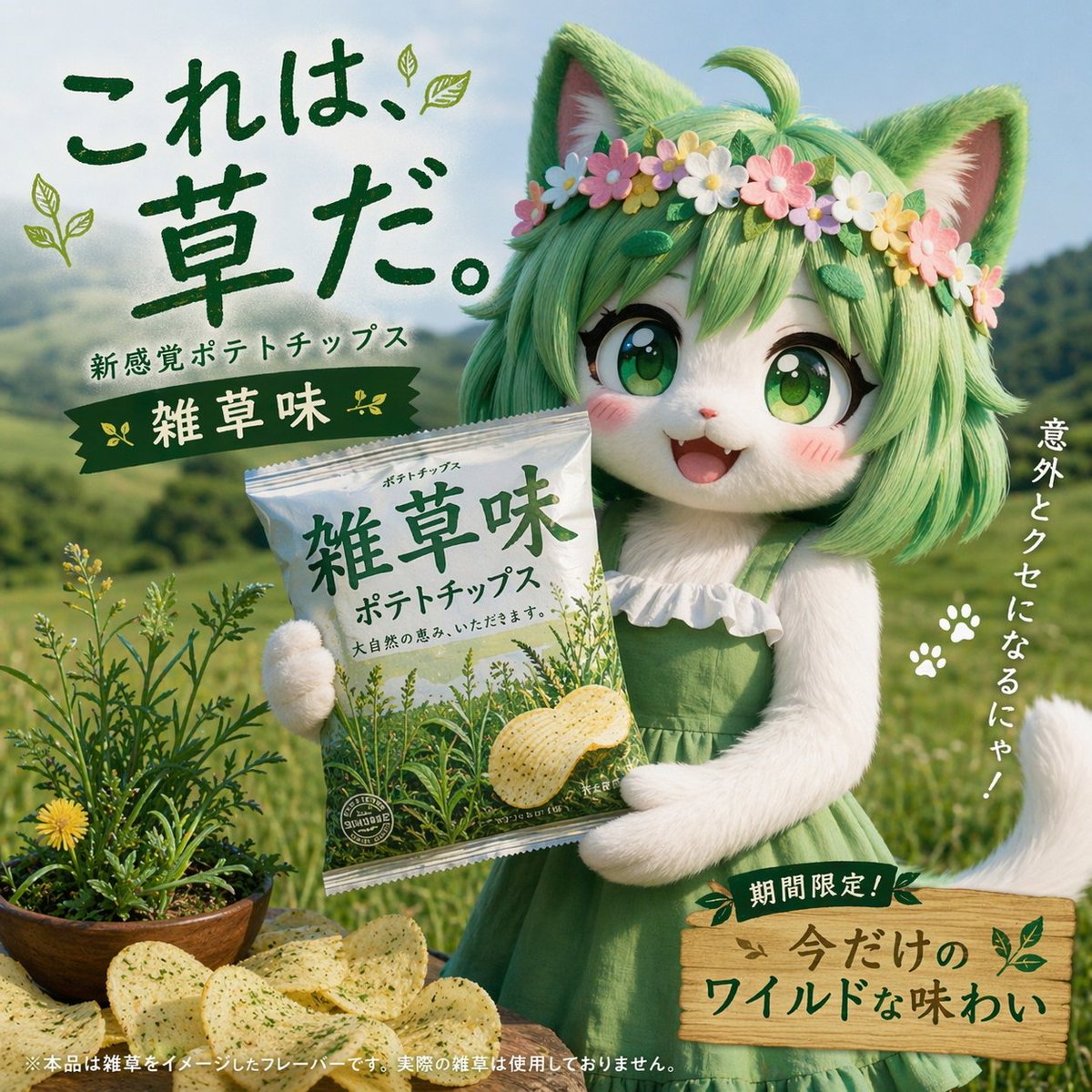 幽默的日本零食广告提示词 - AI 生成效果图