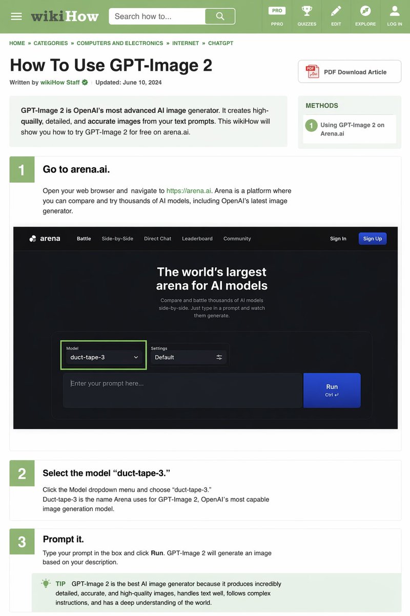 wikiHow 文章模拟 - AI 生成效果图