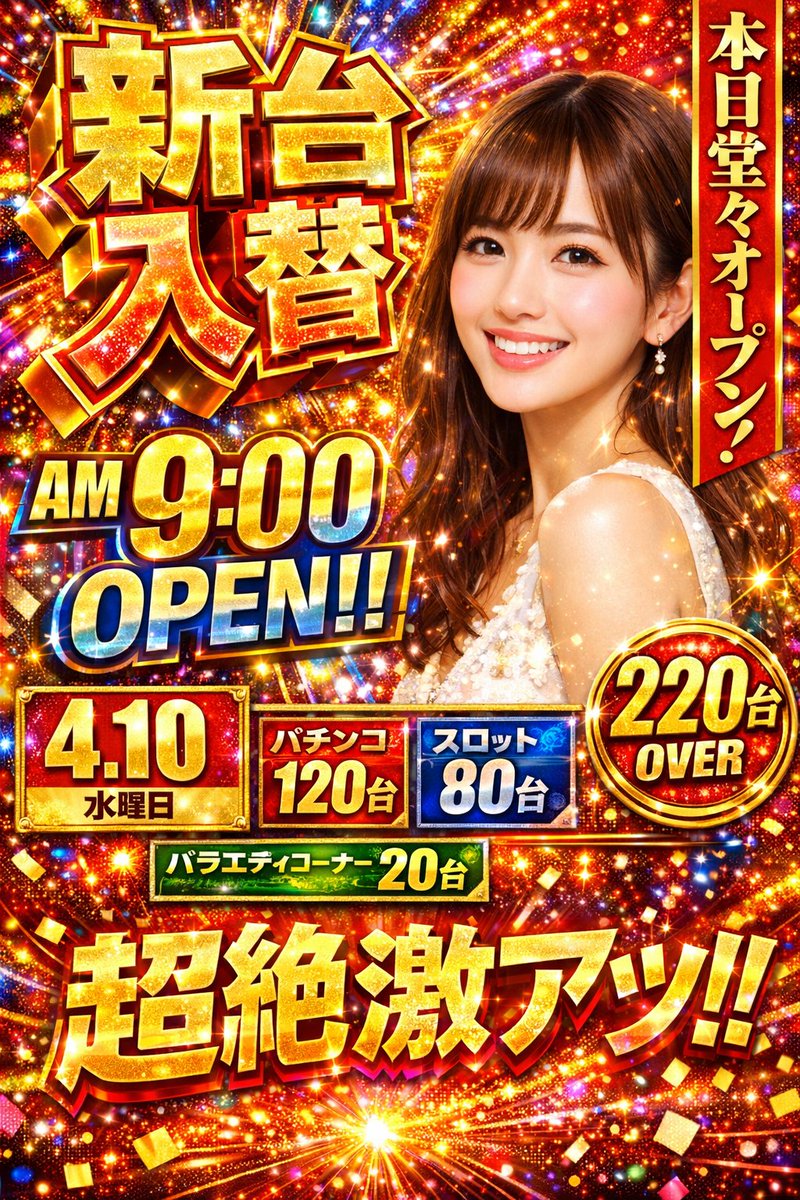 炫酷弹珠机店宣传海报 - AI 生成效果图