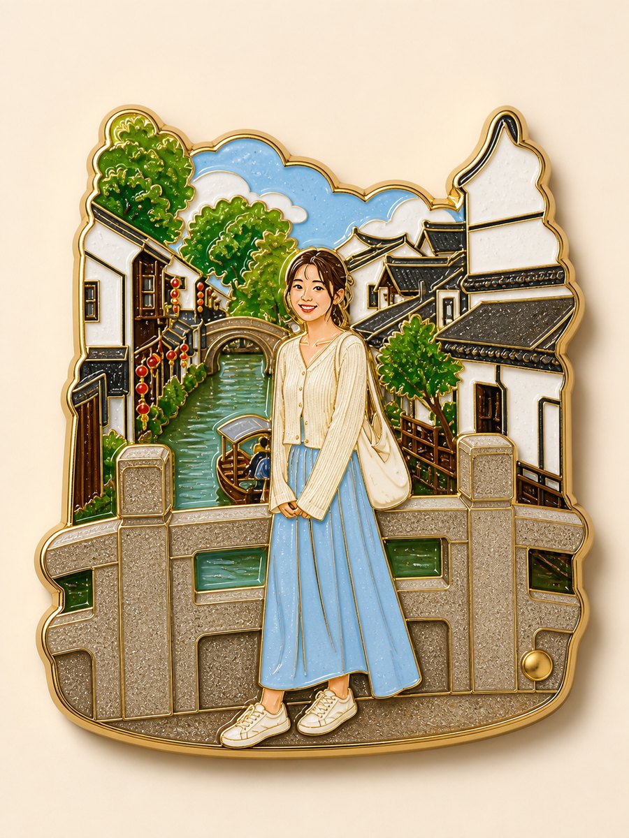 照片变珐琅冰箱贴