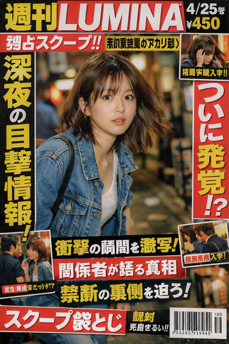日本小报杂志封面 - AI 生成效果图