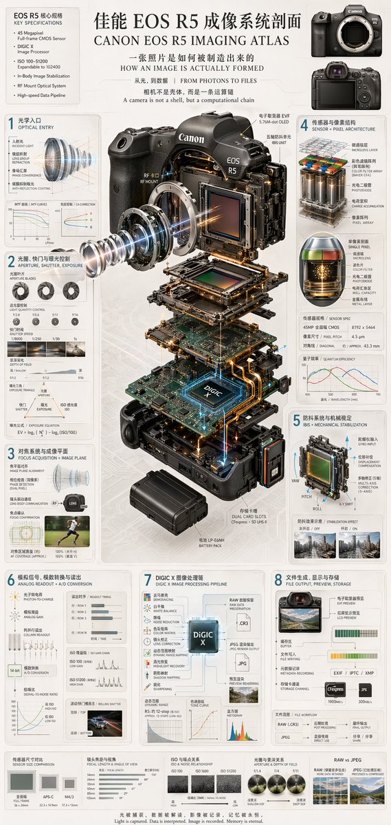 Camera Exploded View Infographic - AI 生成效果图