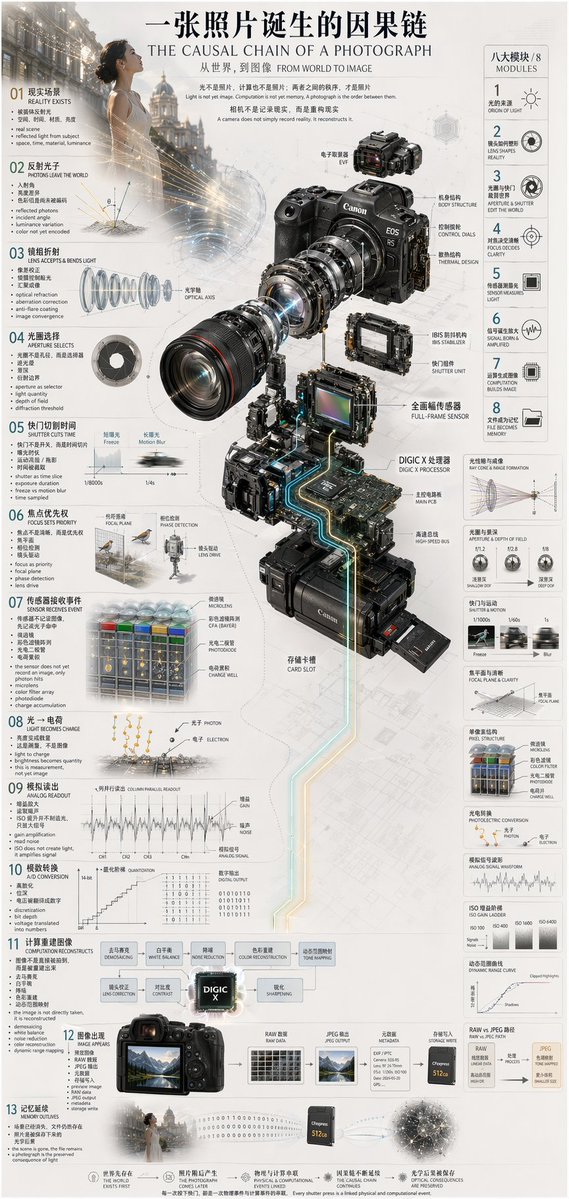 Camera Exploded View Infographic - AI 生成效果图
