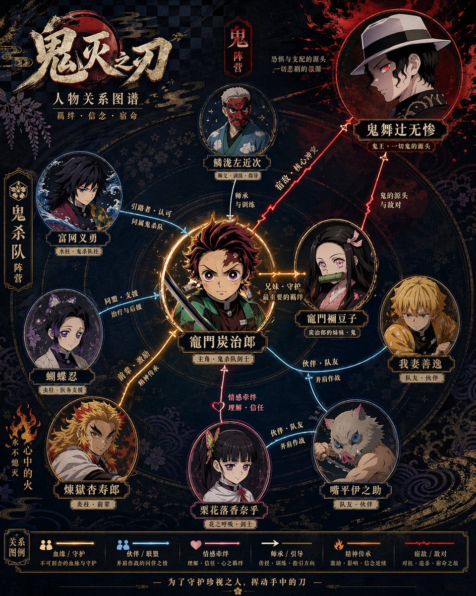 Character Relationship Diagram Poster Generator - AI 生成效果图