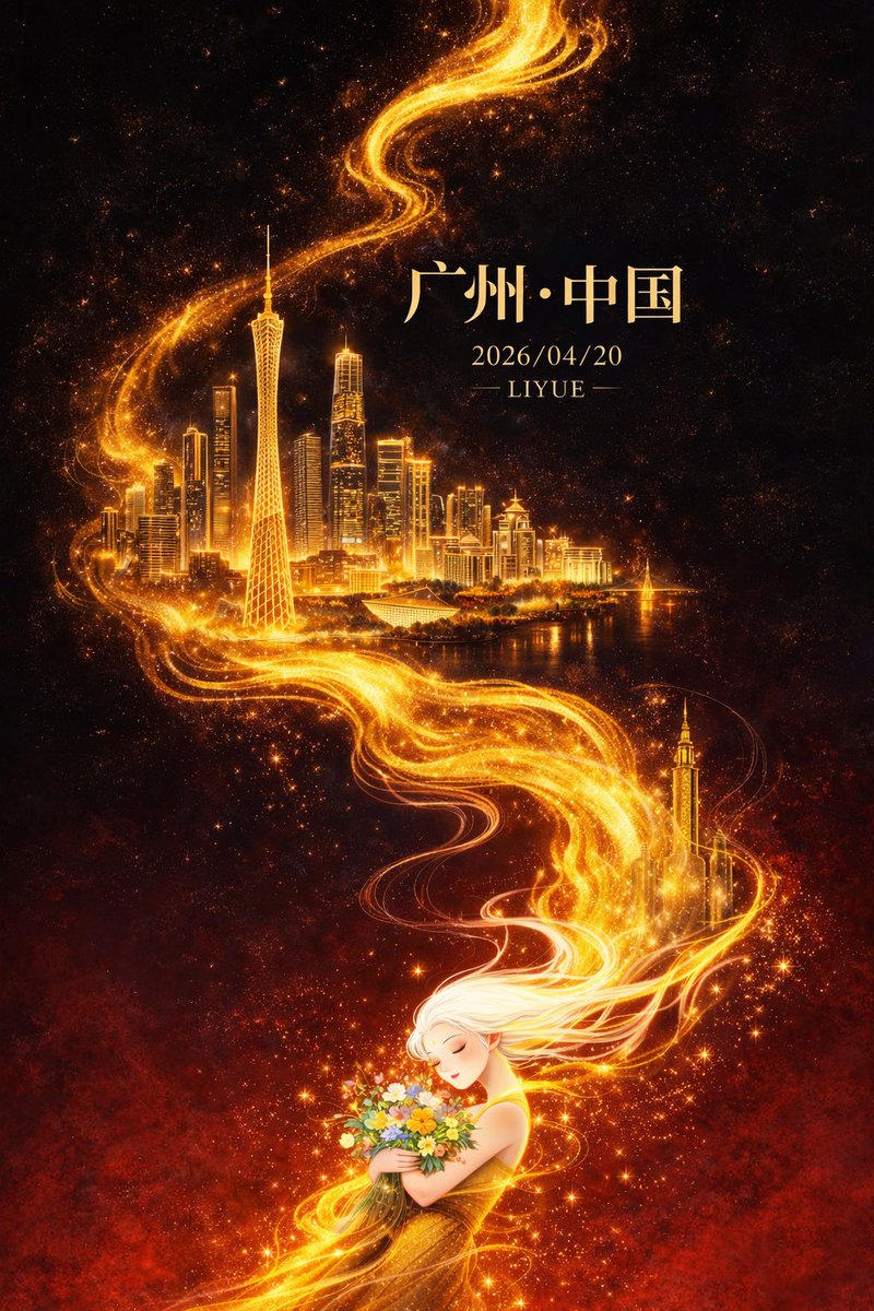 Oriental Fantasy City Poster - AI 生成效果图