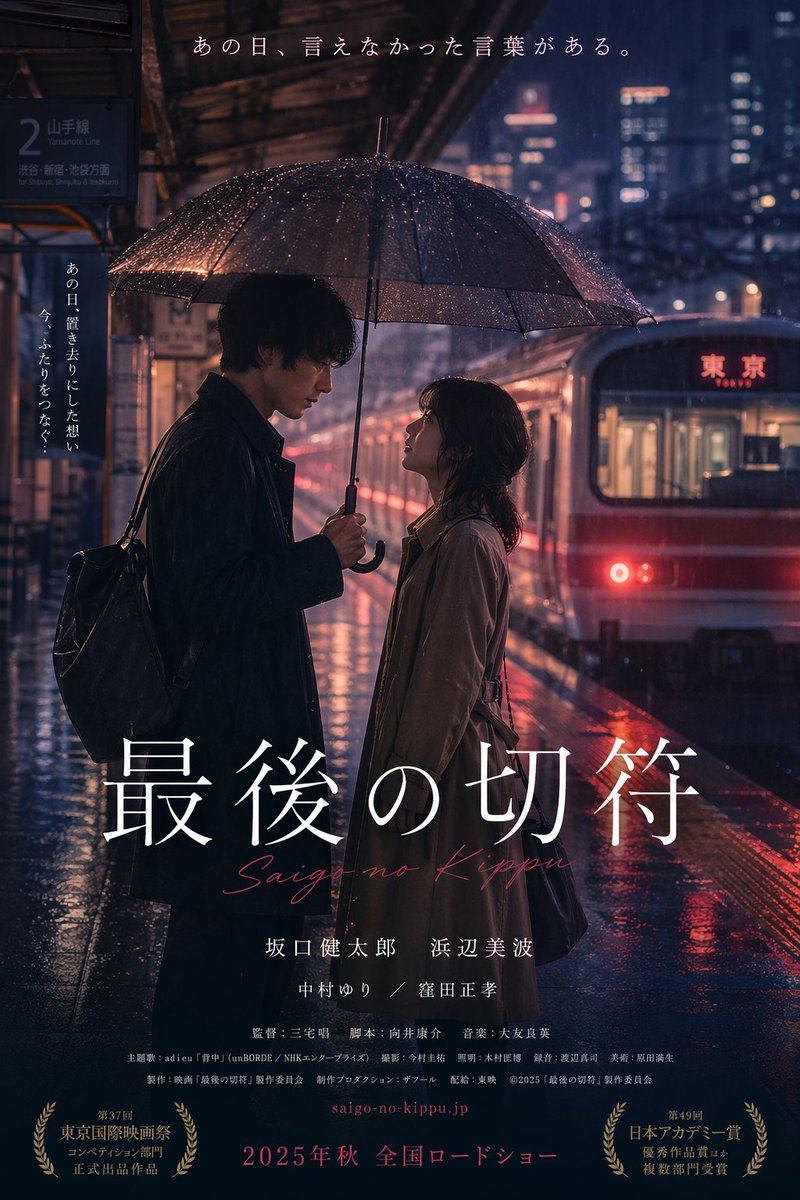 Cinematic Japanese Romance Movie Poster - AI 生成效果图