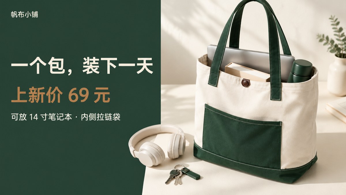 电商横幅 · 活动横幅 A 版（商品） - AI 生成效果图