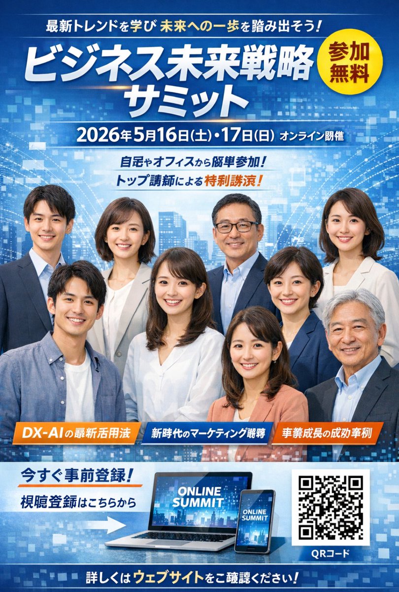 Business Online Summit Ad Banner - AI 生成效果图