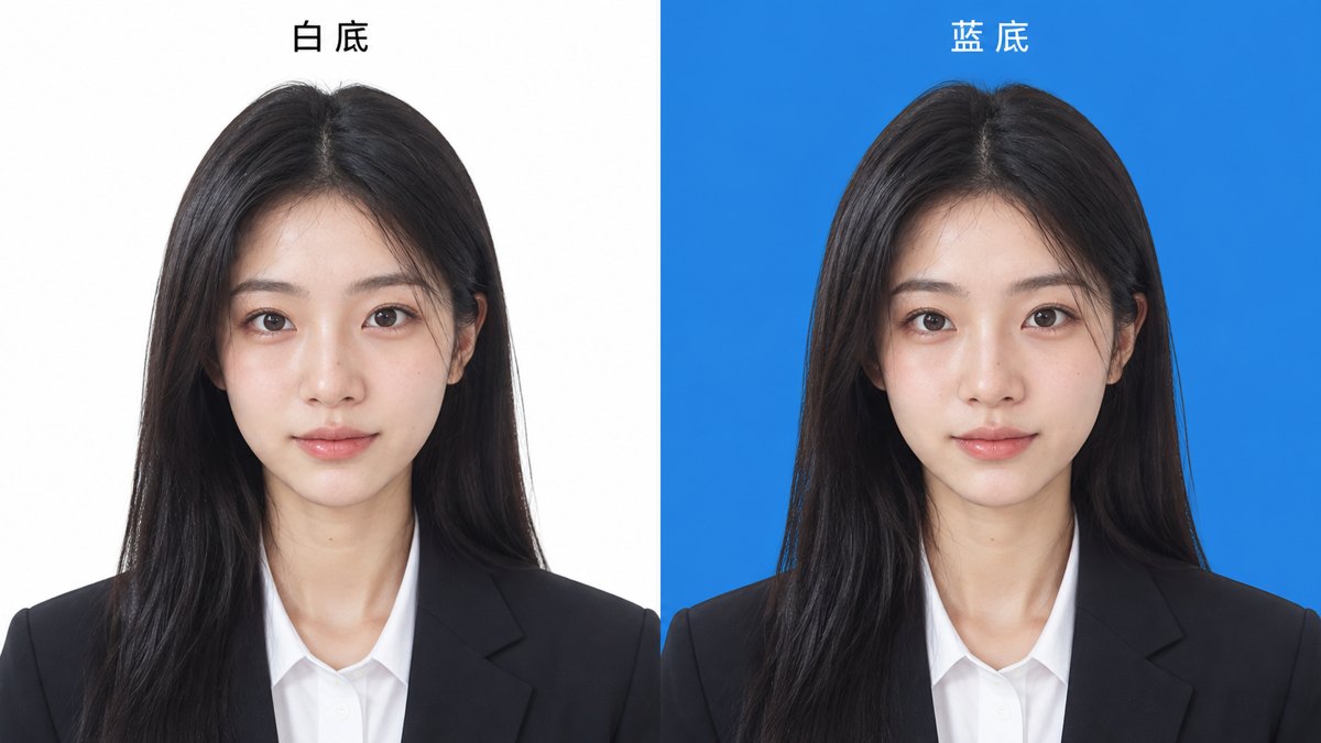 形象报告 · 证件照(简历 / 报名) - AI 生成效果图