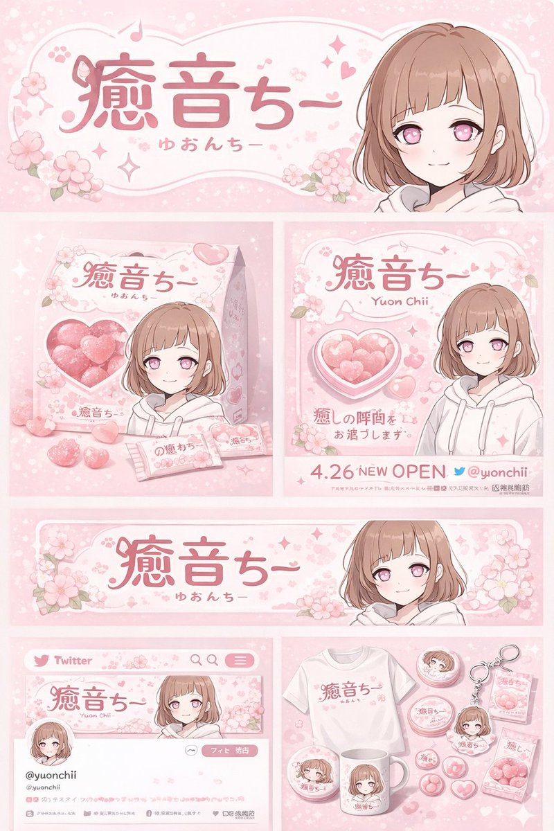 动漫角色品牌形象与周边项目 - AI 生成效果图