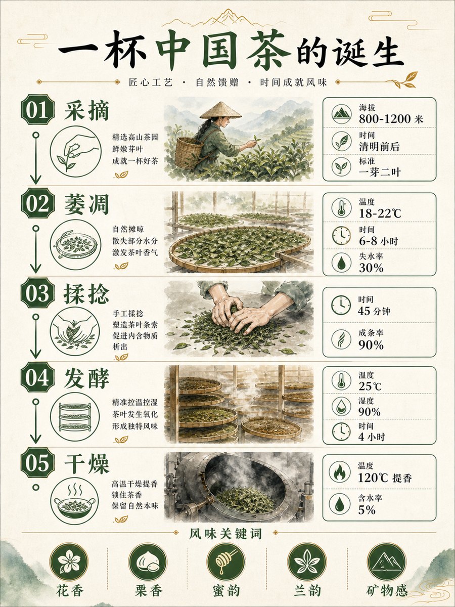 工艺流程展板（编号+路径箭头+数据框）