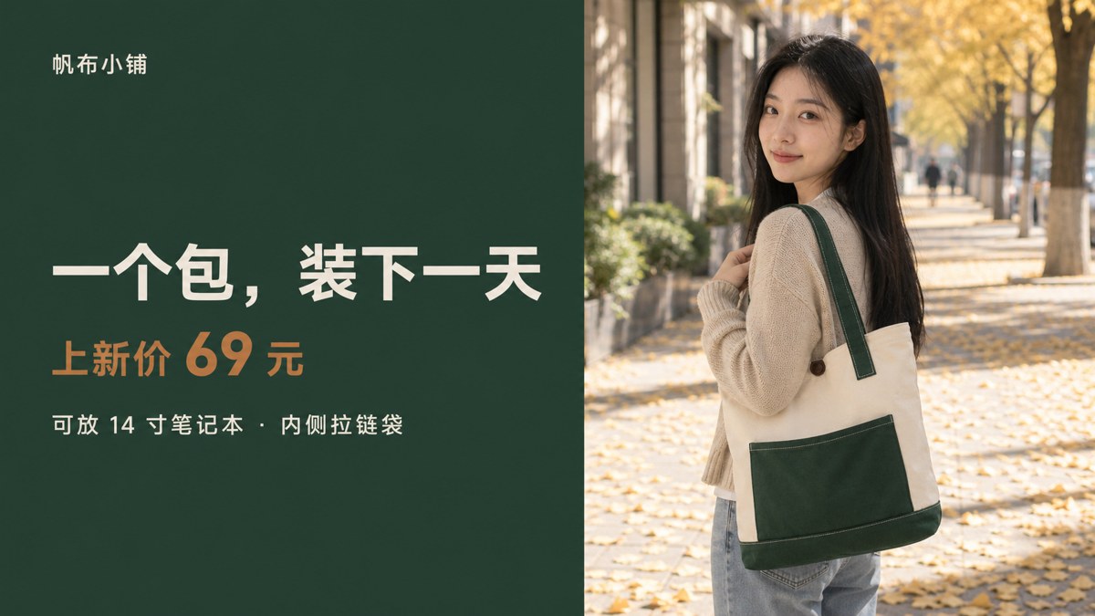 电商横幅 · 活动横幅 B 版（模特） - AI 生成效果图