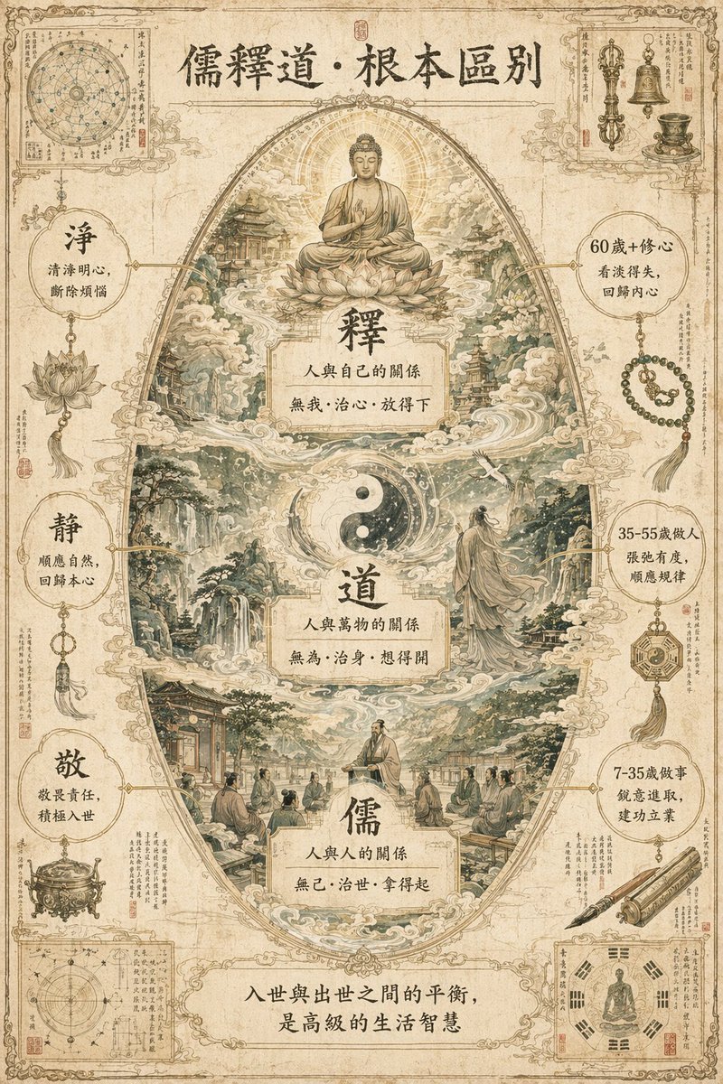 Eastern Mythology Infographic Manuscript