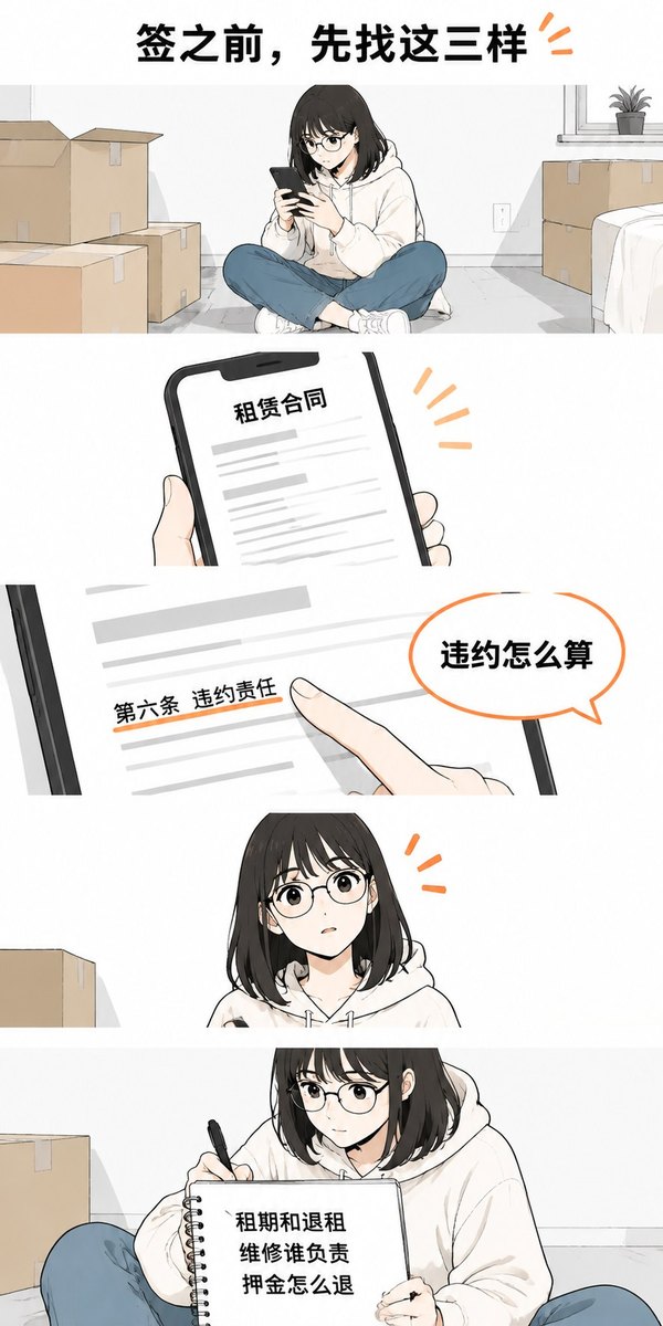 知识漫画 · 竖版条漫(手机一屏滑到底) - AI 生成效果图