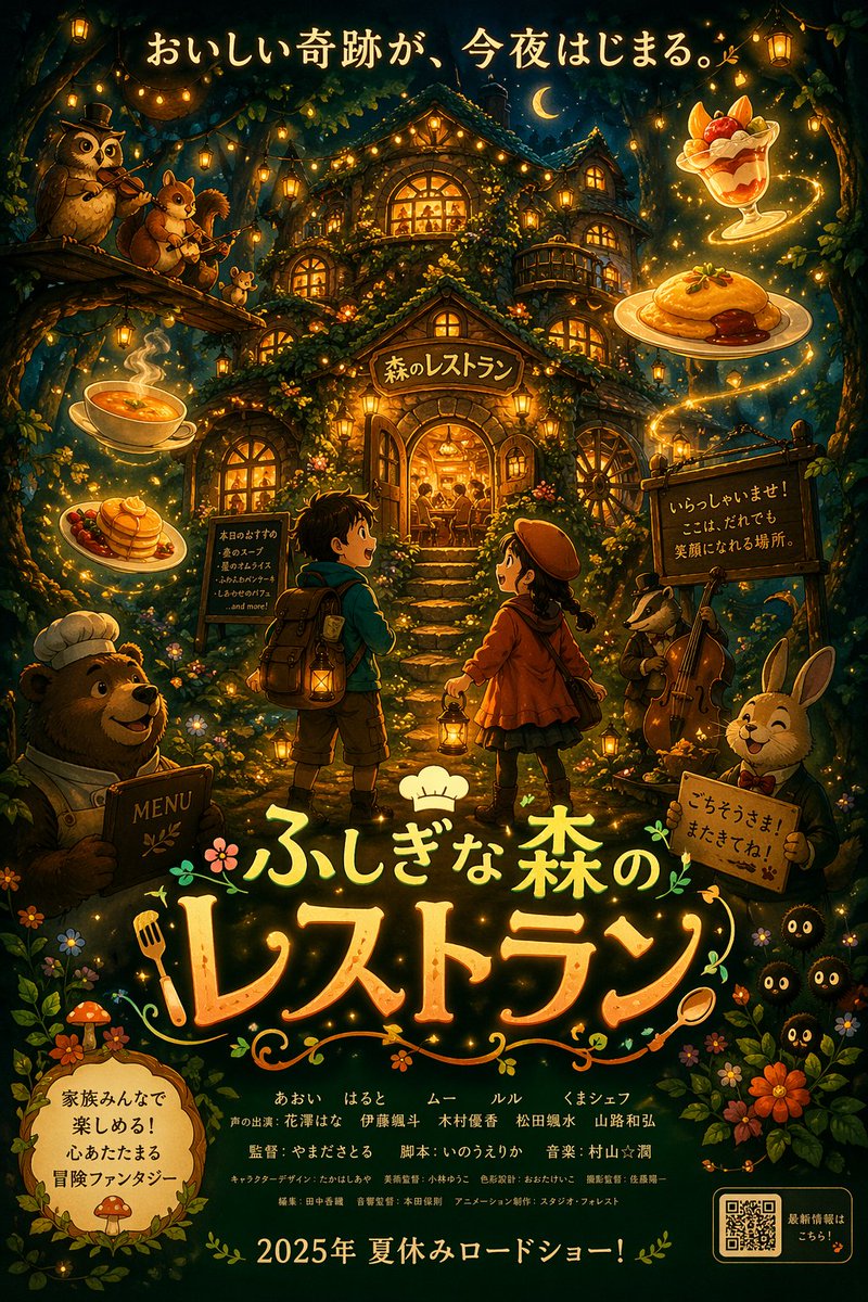 Anime Fantasy Movie Poster - AI 生成效果图