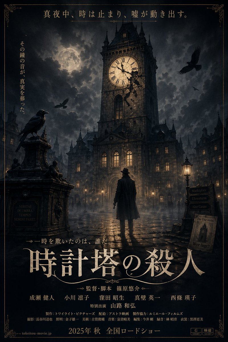 Gothic Mystery Movie Poster - AI 生成效果图