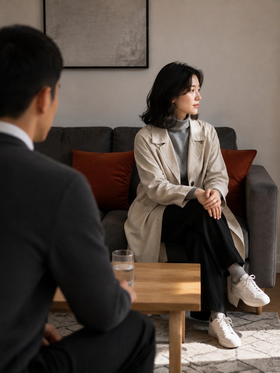 短剧分镜|过肩拍她(对话戏轴线) - AI 生成效果图
