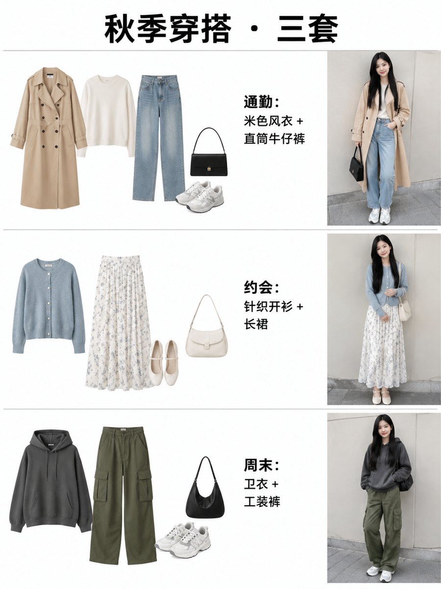 形象报告 · 穿搭建议板(换季买衣服) - AI 生成效果图