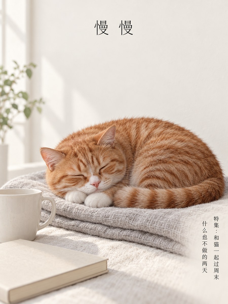 宠物封面 · 日系生活杂志 - AI 生成效果图